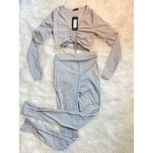 Crop tops and leggings from nastygal